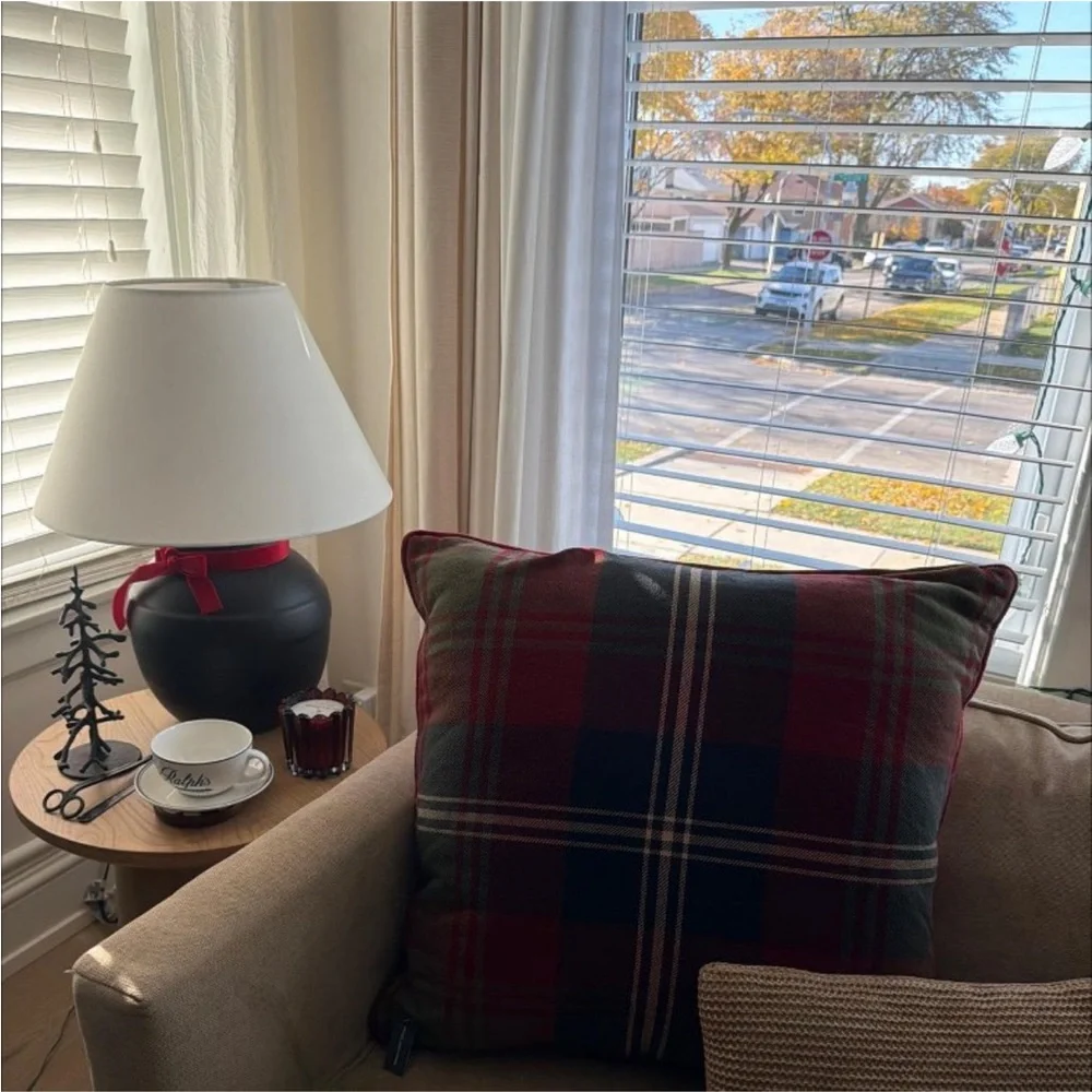Tartan Holiday Plaid Pillow 24